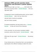 Alabama Driver Test Questions and Answers &lpar;Latest Update 2024&rpar;
