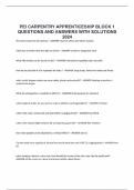 PEI CARPENTRY APPRENTICESHIP BLOCK 1 QUESTIONS AND ANSWERS WITH SOLUTIONS 2024
