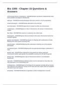 Bio 1305 - Chapter 15 Questions & Answers