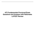 ATI Fundamentals Proctored Exam Questions and Answers with Rationales LATEST Review 