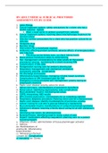 RN ADULT MEDICAL SURGICAL PROCTORED ASSESSMENT-STUDY GUIDE