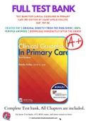 Test Bank For Clinical Guidelines in Primary Care 3rd Edition by FAANP Amelie Hollier, DNP, FNP-BC 9781892418258 Chapter 1-19 Complete Guide.