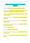 WGU C181 Questions and Answers Rated A
