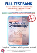 Test Bank For Beckmann and Ling's Obstetrics and Gynecology 8th Edition by Robert Casanova 9781496353092 Chapter 1-50 Complete Guide.