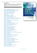 Test bank for Medical-Surgical Nursing 10th Edition By Lewis, Bucher, Heitkemper, Harding, Kwong, Roberts Chapter 1-68 | Complete Guide A+