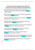 ATI Anatomy and Physiology Practice Exam Test  Questions And Answers &lpar;Verified Answers&rpar;With Ngn ATI Anatomy and Physiology Practice Exam Test  Questions And Answers &lpar;Verified Answers&rpar;With Ngn 