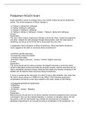 Postpartum NCLEX Exam Questions And Answers 2022&sol;2023