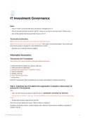 UCT INF3012S IT Investment Governance Summary