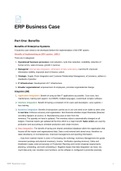 INF3012S ERP Business Case (Split into Benefits and Costs section)