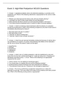 Exam 3: High-Risk Postpartum NCLEX Questions And Answers 2022/2023