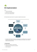 Summary of INF3012S Enterprise Systems Implementation Section