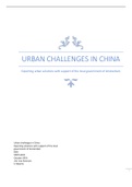 THESIS: Urban challenges in China: Exporting solutions with support of the local government of Amsterdam