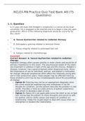 NCLEX-RN Practice Quiz Test Bank #8 (75 Questions