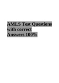 AMLS Test Questions with correct Answers 100%