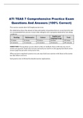 ATI TEAS 7 BUNDLED EXAMS (2022/2023) WITH COMPLETE VERIFIED SOLUTIONS