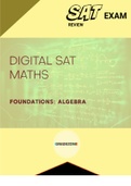 (Preparation) FOUNDATIONS; ALGEBRA-SOLVING LINEAR EQUATIONS AND INEQUALITIES FOUNDATIONS