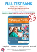 Test Bank For Professional Nursing: Concepts & Challenges 9th Edition by Beth Black 9780323551137 Chapter 1-16 Complete Guide.
