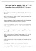 THEA 200 Test Three UPDATED ACTUAL  Exam Questions and CORRECT Answers