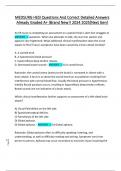 MEDSURG HESI Questions And Correct Detailed Answers  Already Graded A&plus; &lpar;Brand New&excl;&excl; 2024 2025&lbrack;Next Gen&rsqb;