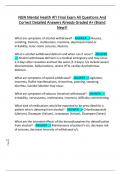 NGN Mental Health ATI Final Exam All Questions And  Correct Detailed Answers Already Graded A&plus; &lpar;Brand  New&excl;&excl;