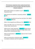 PA Emissions Inspection Exam Latest Actual Exam  Questions And Correct Answers &lpar;Verified Answers&rpar;  Already Graded A&plus; 