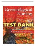 Test Bank for gerontological nursing&comma; 10th edition by eliopoulos isbn-9781975161002 All chapters Covered Latest Verified Edition Graded A&plus;