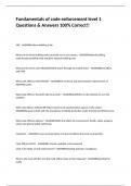 Fundamentals of code enforcement level 1 Questions & Answers 100&percnt; Correct&excl;&excl;