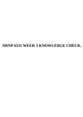 NRNP 6531 WEEK 3 KNOWLEDGE CHECK WITH 100&percnt; VERIFIED QUESTIONS&period;