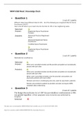 NRNP 6568 Wk 1 Knowledge Check  Questions And Answers. A+ Grade Guaranteed