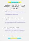 Cintas SSR Certification - Customer  Retention Questions and Answers &lpar;100&percnt; Pass&rpar;