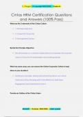 Cintas HRM Certification Questions  and Answers &lpar;100&percnt; Pass&rpar;