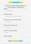 Cintas ssr certification Questions  and Answers &lpar;100&percnt; Pass&rpar;