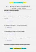 EFDA Board Exam Questions and  Answers &lpar;100&percnt; Pass&rpar;