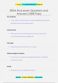 EFDA final exam Questions and  Answers &lpar;100&percnt; Pass&rpar;