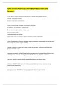 QMA Insulin Administration Exam Questions and Answers