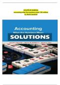 Solution Manual for Accounting What The Numbers Mean 13th Edition David Marshall