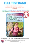 Test Bank For Nursing for Wellness in Older Adults 8th Edition by Carol A&period; Miller 9781496368287 Chapter 1-29 Complete Guide &period; 
