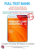 Test Bank For Ham's Primary Care Geriatrics&colon; A Case-Based Approach 6th Edition by Richard Ham 9780323089364 Chapter 1-54 Complete Guide &period;