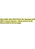 JKO SERE 100.2 POSTTEST |40 Questions With 100% Correct Answers. (check answers in the link provided in the last page).