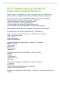 DCF Childcare Training Courses 1-5 Exam DCF 40 Hours Child Care &lpar;HSAN&rpar; Health&comma; Safety&comma; and Nutrition&comma;arly Childhood Education Theorists&comma; DCF 40 Hours Child Care &lpar;HSAN&rpar; Health&comma; Safety&comma; and Nutrition &lpar;2019-2023&rpar;&comma; DCF Certification Test - Rules and Regulatio
