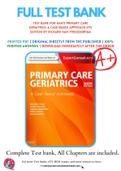 Test Bank For Ham's Primary Care Geriatrics: A Case-Based Approach 6th Edition by Richard Ham 9780323089364 Chapter 1-54 Complete Guide .