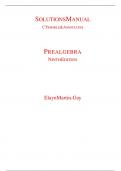 SOLUTION MANUAL FOR C TRIMBLE AND ASSOCIATES PREAL GEBRA 9TH EDITION BY ELAYNE MARTIN GAY