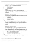 Chapter 11- Cognitive Function Exam with Questions And Answers. A+ Grade Guaranteed