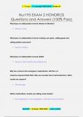 Nur195 EXAM 2 HONDROS Questions and Answers &lpar;100&percnt; Pass&rpar;