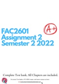 FAC2601 Assignment 2 Semester 2 2022