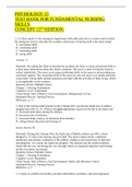 PHYSIOLOGY 13 TEST BANK FOR FUNDAMENTAL NURSING SKILLS CONCEPT 12TH EDITION&period;