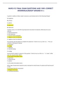 NURS 612 FINAL EXAM QUESTIONS AND 100&percnt; CORRECT ANSWERS&lpar;ALREADY GRADED A&plus;&rpar;