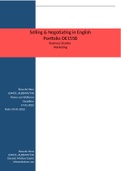 Selling & Negotiating in English Portfolio OE155B