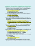 ATI LEADERSHIP PROCTORED EXAM 2019 &lbrack;4 VERSIONS&rsqb; QUESTIONS AND ANSWERS 