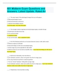 601 Midterm Exam Questions and  Answers&period; Latest Update&period; Rated A&plus;